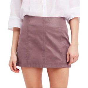 Free People Modern Vegan Leather Mini Skirt